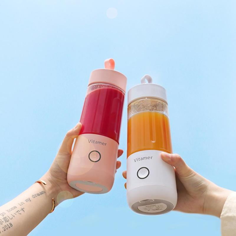 Portable Blender Juicer Electric USB Rechargeable Mixer Smoothie Slushy Cup Fresh Juice Blender Bottle USB Charging Kitchen Gadgets